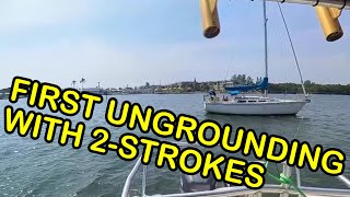 New VS Old. These Old 2-Strokes Are a BEAST! | Grounding 27ft Cape Dory & 30ft Catalina