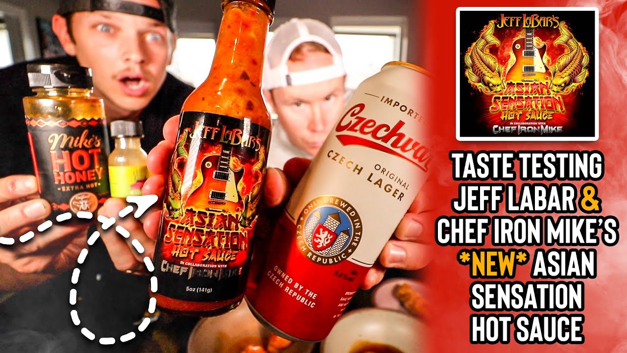 We tasted guitar legend Jeff LaBar's hot sauce collab with Chef Iron Mike | *IT'S AMAZING* 🎸🔥
