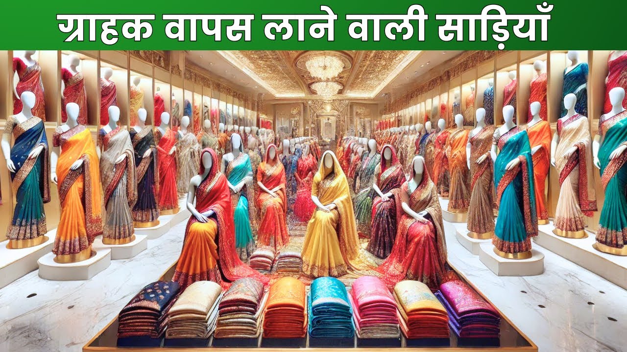 ग्राहक वापस लाने वाली साड़ियाँ | Silk Saree Manufacturers In Surat | saree wholesale