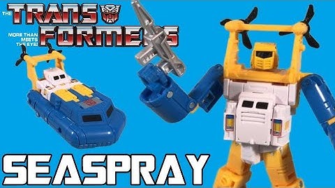 Transformers G1 Retro Seaspray Review - Walmart Exclusive