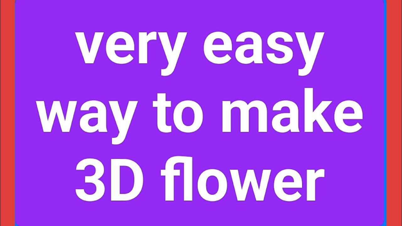 beautiful flower making