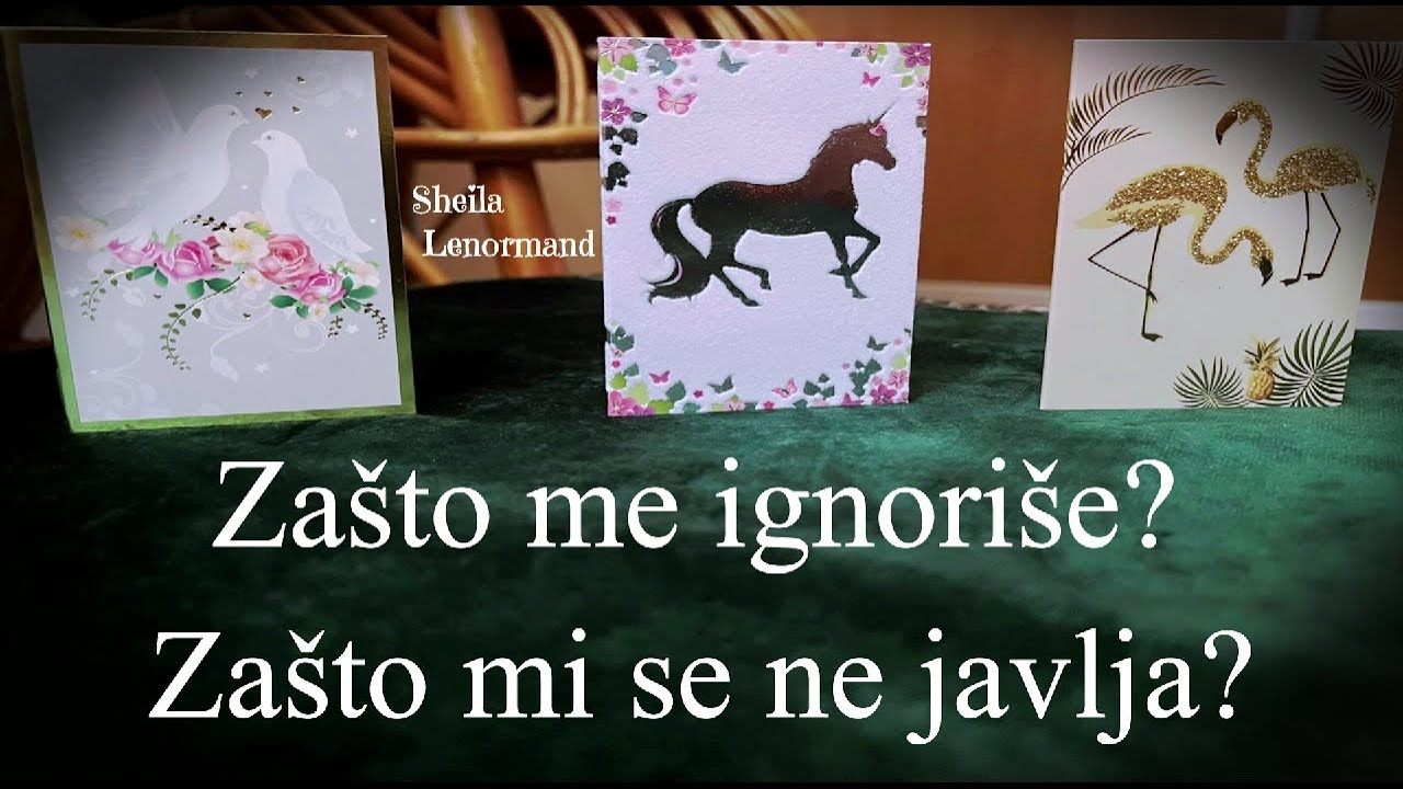 Zašto me ignoriše? Zašto mi se ne javlja?