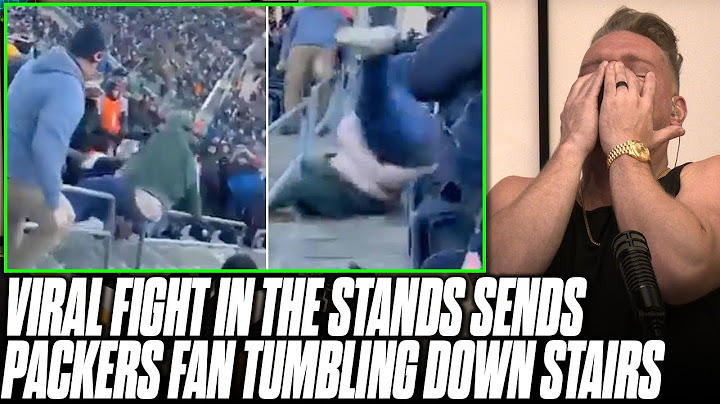 Viral Video Shows Packers Fan Fall Down Stairs After Fighting Bears Fan | Pat McAfee Reacts