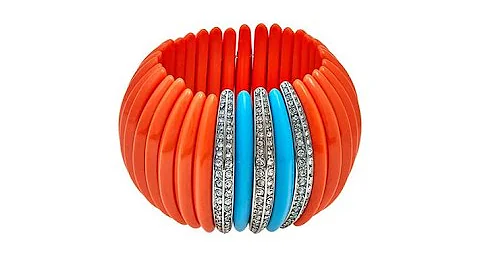 KJL by Kenneth Jay Lane "The Deco" Stretch Bracelet