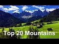 Top 20 highest mountain ranges in the world