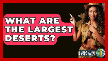 What Are The Largest Deserts? - Ecosystem Essentials
