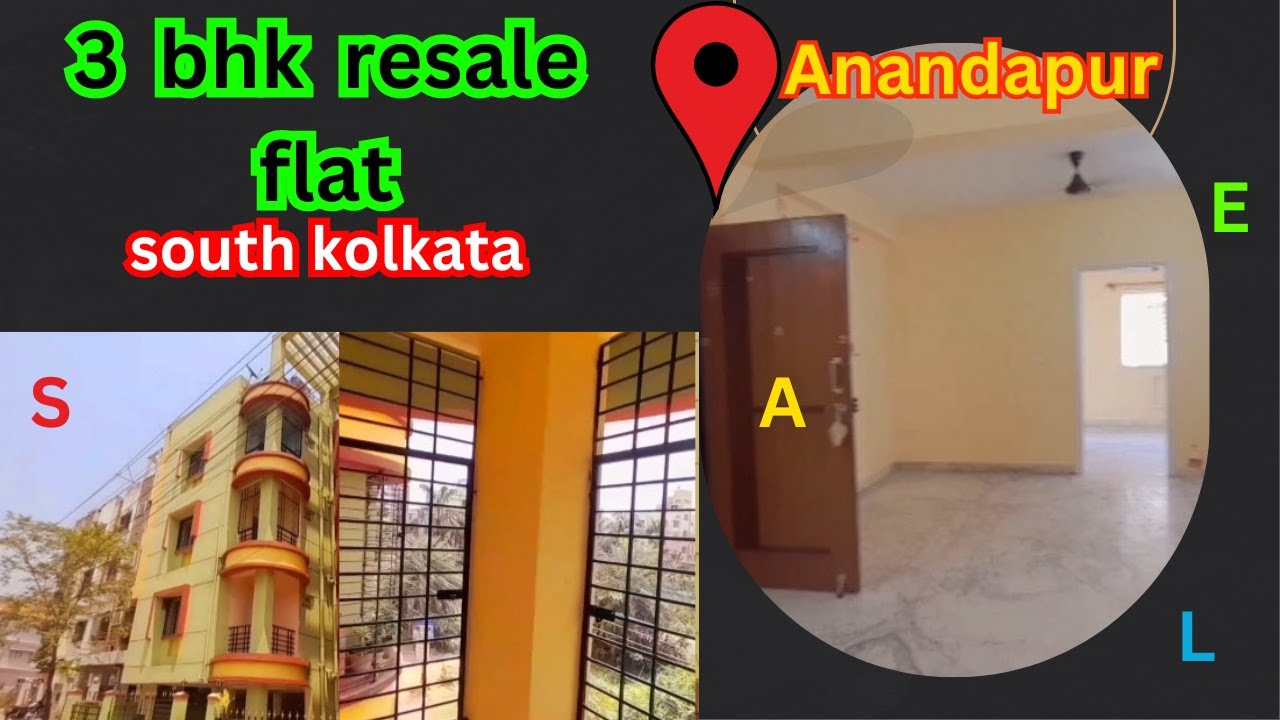 3 bhk resale flat in kolkata Three Bedroom flat sale Anandapur