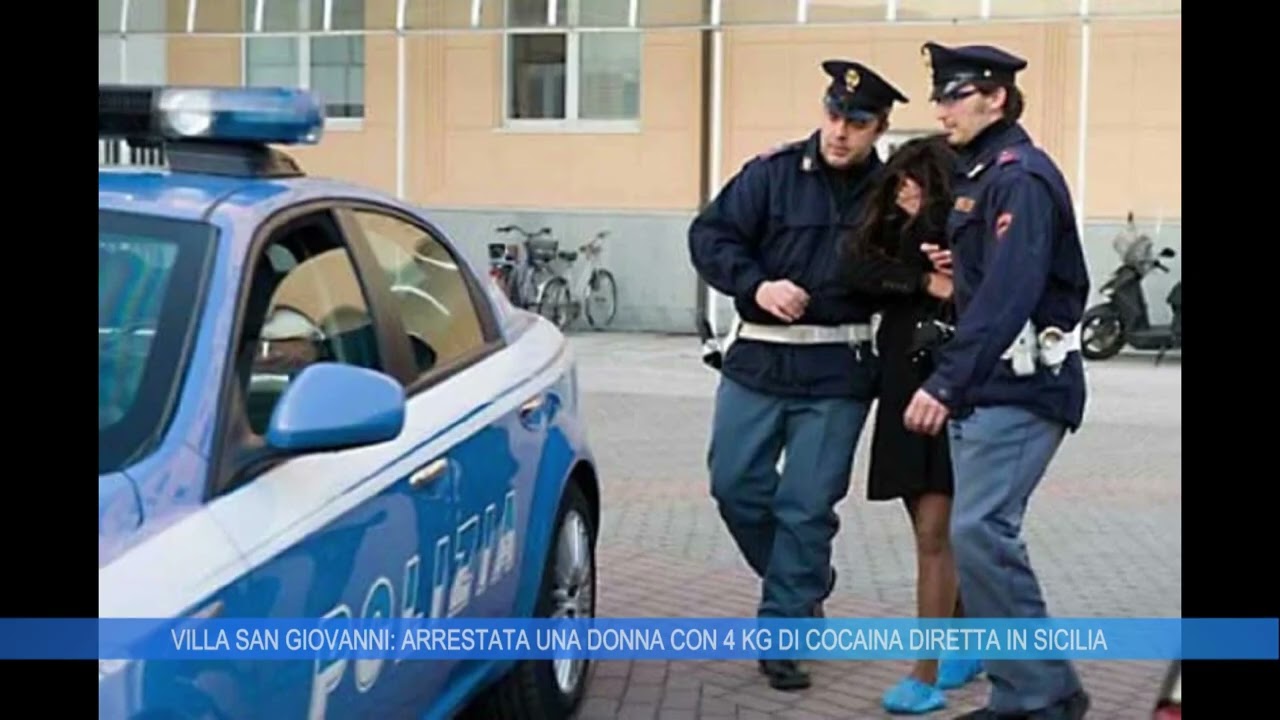 REGGIO CALABRIA: ARRESTATA DONNA CON 4 KG DI COCAINA DIRETTA IN SICILIA