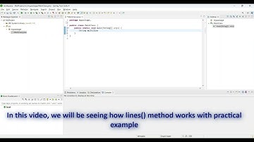 Java Programming: "lines()" New String Method