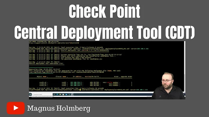 Check Point MDS | R80.30 Central Deployment Tool (CDT)