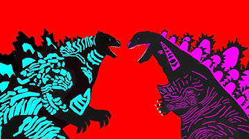 2019 Godzilla VS Shin Godzilla [stick nodes]
