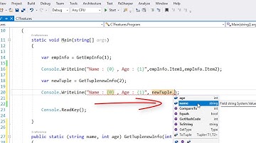 Tuple in C# 7.0