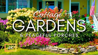 Stunning Cottage Gardens and Peaceful Porches with Relaxing Music | Mackinac Island Gardens