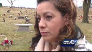 Woman visiting Terrace Park Cemetery discovers damage to husband's grave