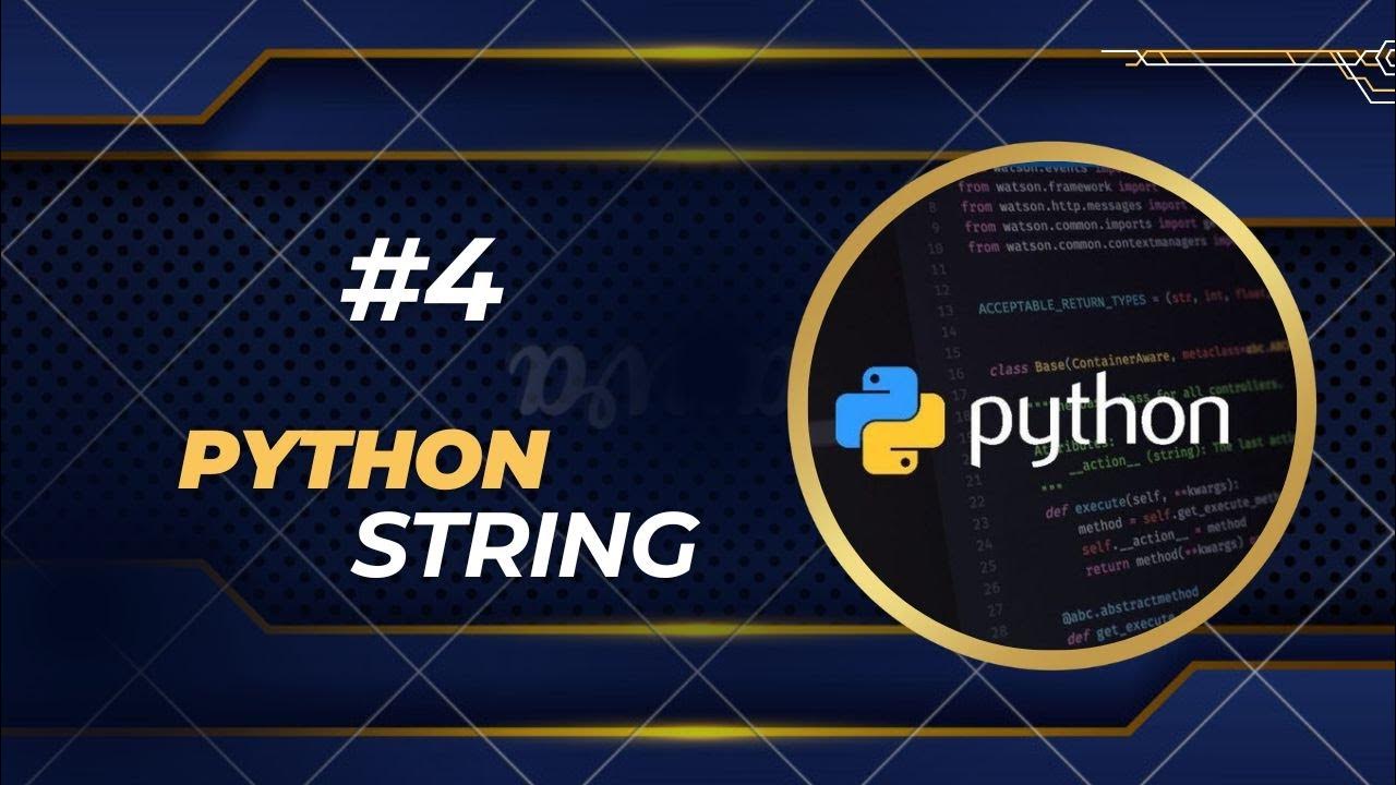 Python String - YouTube