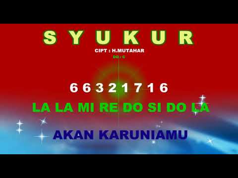 not syukur ( angka ) - cipt : h.mutahar