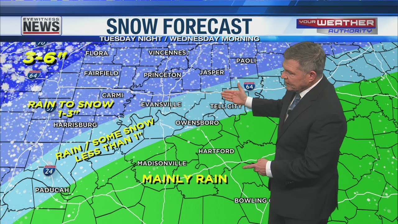 Rain/Snow on the Way Tuesday Night - YouTube