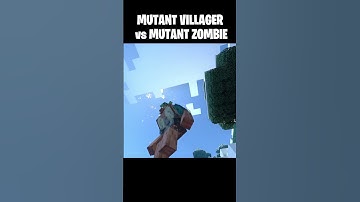 MUTANT VILLAGER vs MUTANT ZOMBIE 👀🙏 #minecraft #minecraftshorts