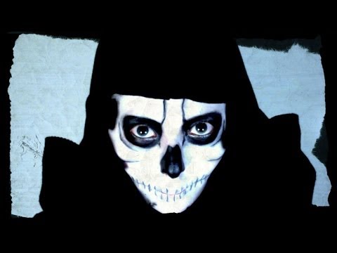 初心者も出来た骸骨 ガイコツ ハロウィンメイク Halloween Skull Makeup Tutorial Youtube