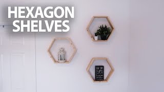HOW TO MAKE DIY HEXAGON HONEYCOMB SHELVES | Ale's Everyday