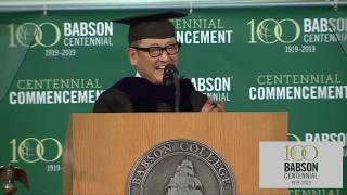 Akio Toyoda MBA’82 at Babson’s Centennial Commencement