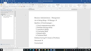 Business administration Lecture 1