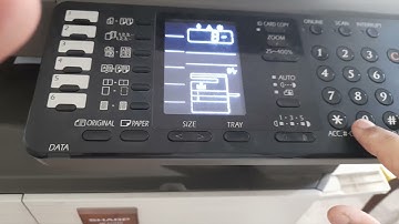 Set Password in Sharp AR-6031n or AR-6020n Photocopier Machine