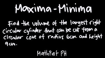 Maxima Minima Part 2 Differential Calculus Feliciano and Uy Exercise 3.6