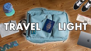 How to travel with one backpack ONLY (pack with me for a 2 week trip) ✈