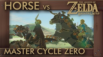 Is Master Cycle Zero Faster than Best Horse?! Zelda Breath of the Wild