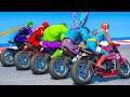 All superheroes racing motorcycles event day competition challenge ep499