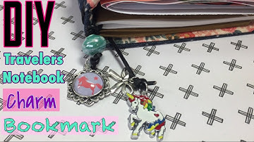 DIY Travelers Notebook Bookmark Charm / Custom Unicorn Pendant Charm | I