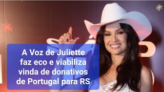 Juliette é uma das vozes eloquentes que clamaram e agiram pra ajudar as vítimas no Rio Grande do Sul