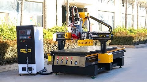 Oscillating Knife CNC Router Woodworking Machine withCarousel Auto Tool Changer 4x8 CNC Router