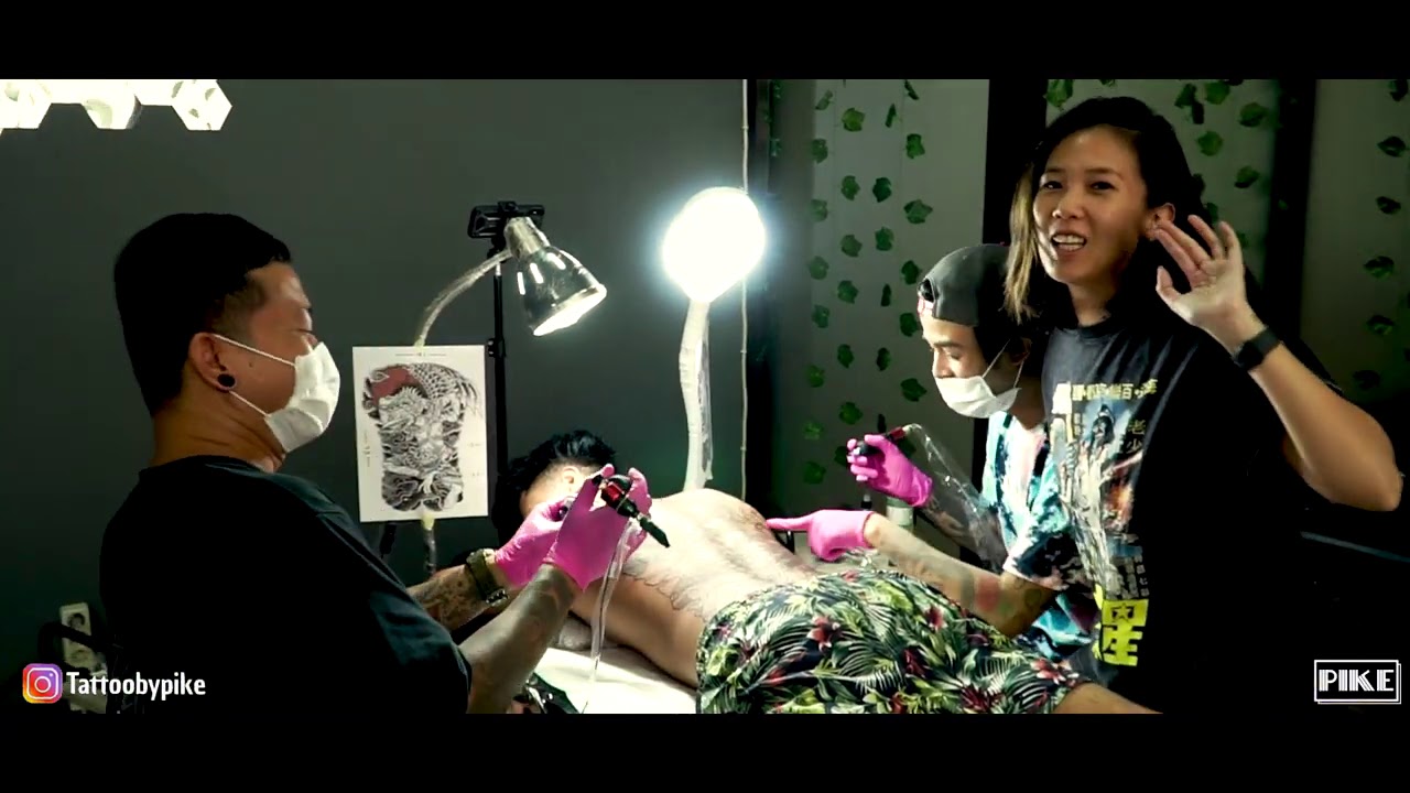 Tattvlog Gang Bang Double Pleasure Fullback Tattoo With Mahenk Steel Ink Youtube
