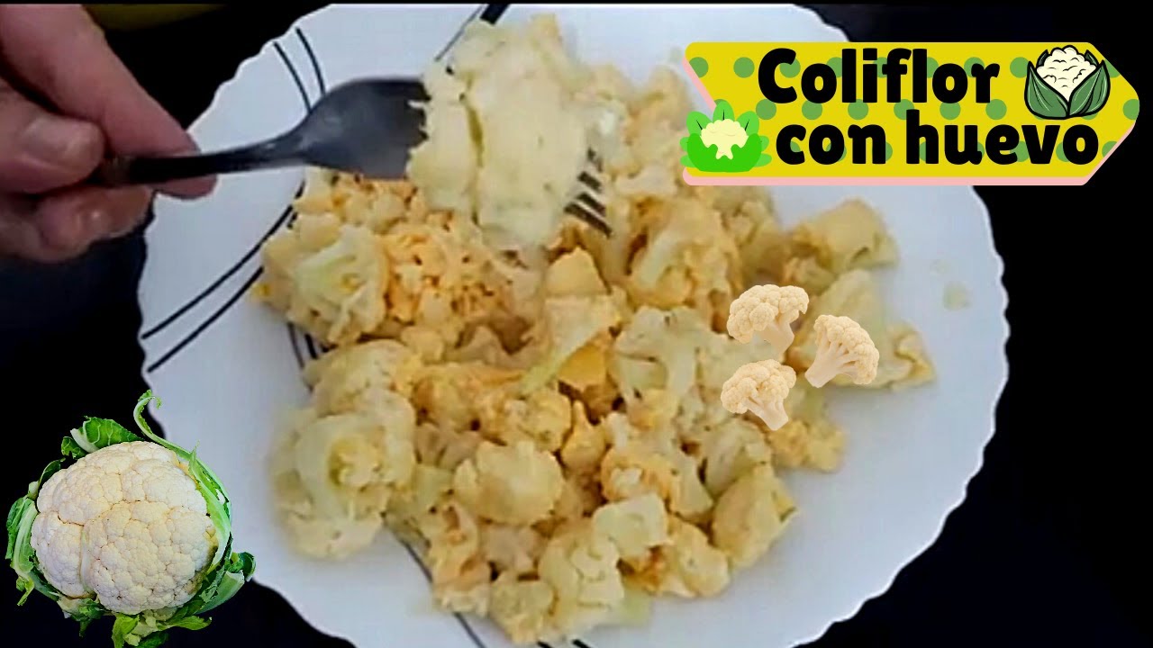Coliflor con huevo en solo 10 minutos 😋 Recetas de cocina fácil y Coliflor con huevo en solo 10 minutos 😋 Recetas de cocina fácil y
