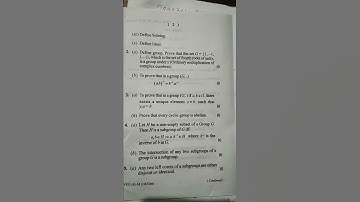 VBU SEM 4 (2018) math generic question paper