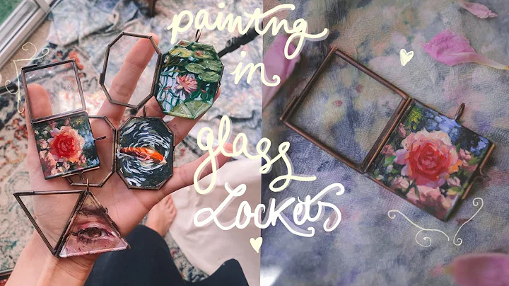 painting with oils in glass lockets  #PaintWithMe