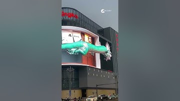 Choáng ngợp màn hình 3D khổng lồ ở Trung Quốc. Dẫn đầu xu hướng quảng cáo trong tương lai.