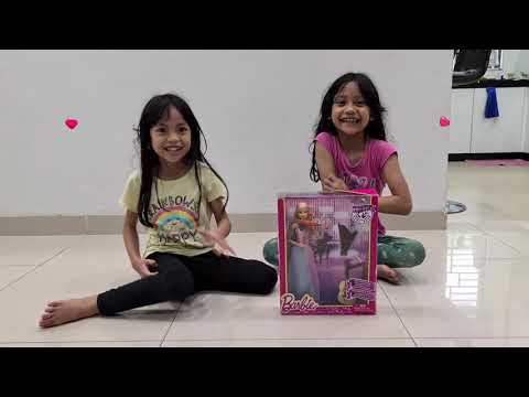 Barbie With Musical Instruments Guitar Violin And Harp Toy Unboxing And Review