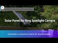 Wasserstein Continuous Surveillance through the Solar Panel for Ring Spotlight Camera