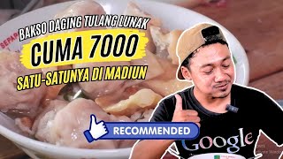 INI ENAKNYA VALID SIH! BAKSO DAGING TULANG LUNAK MURAH CUMA 7000 DAN SATU-SATUNYA DI MADIUN