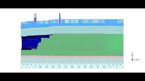 Plaxis 3D - Cavern construction and ground deformation