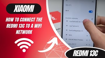 How to connect the Redmi 13C to a WiFi network