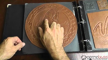 Permaboss NGE Multimedia Embossing Debossing Leather Sample Binder Explained Part 1