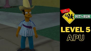 Simpsons Hit and Run Level 5 Apu Walkthrough No Commentary Video