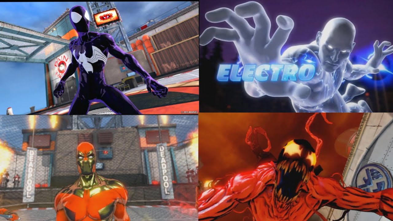 All Ultimate Spider-Man Boss Fights - Spider-Man Shattered Dimensions