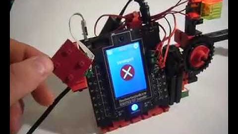 RFID reader connected to fischertechnik TXT controller