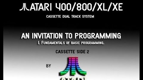 Atari 8-bit - Cassette Dual Track system - An Invitation To Programming 1. [Atari] 1979. (part 2)