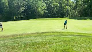 Long Lag Putt in Tournament at The Ravines Golf Club, Saugatuck MI
